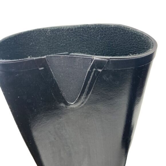 COUGAR WOMENS Black Rider Tall Waterproof Rubber Rain Boots US 6M - Picture 11 of 13